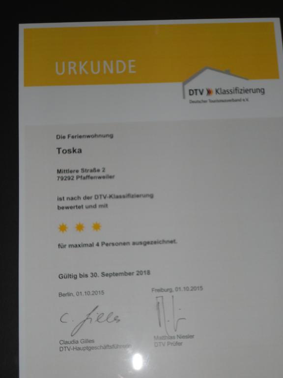 Ferienwohnung Toska Pfaffenweiler المظهر الخارجي الصورة